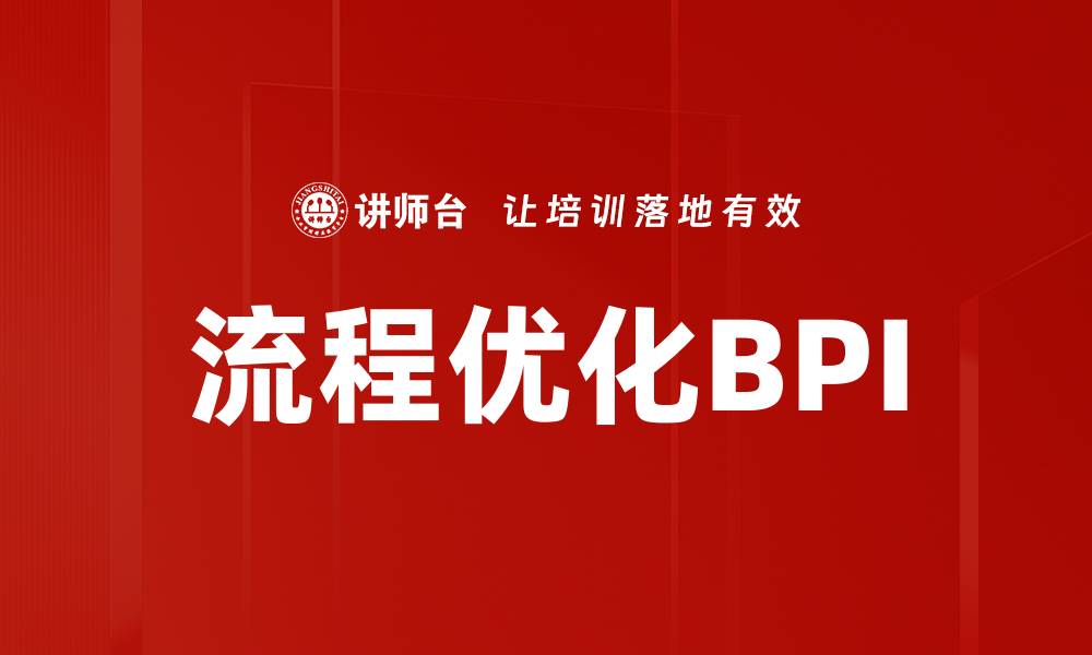 流程优化BPI
