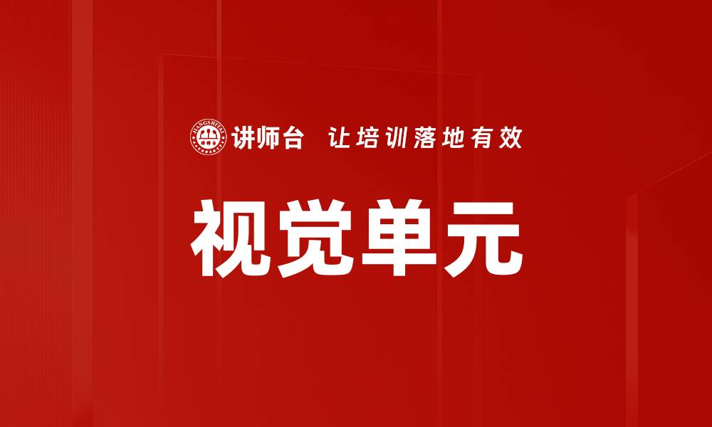 视觉单元