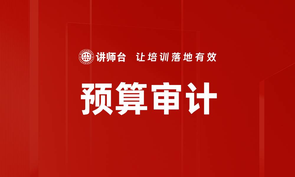 预算审计