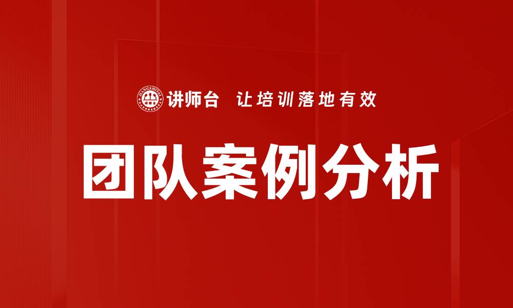 文章团队案例分析的缩略图
