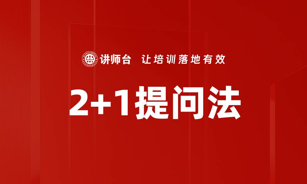 2+1提问法