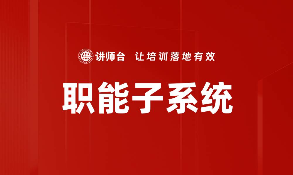 职能子系统