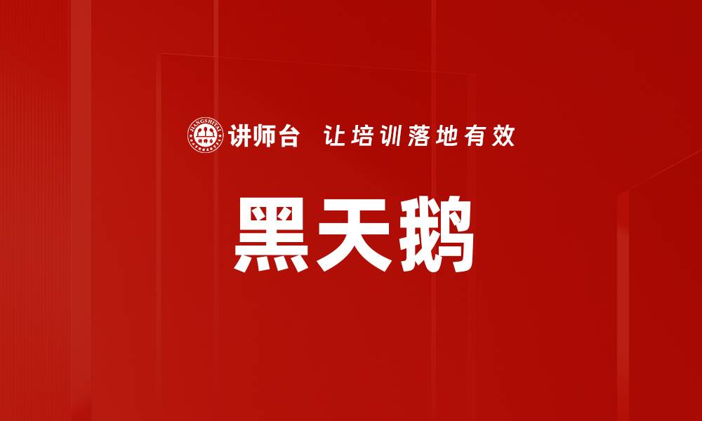 文章黑天鹅的缩略图