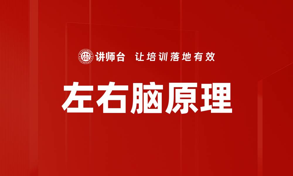 文章左右脑原理的缩略图