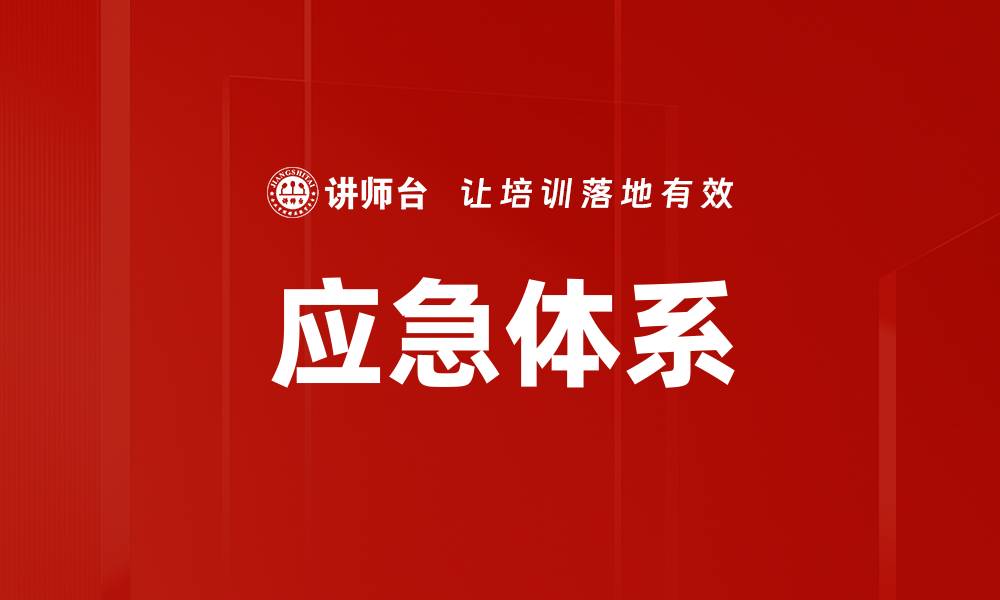应急体系