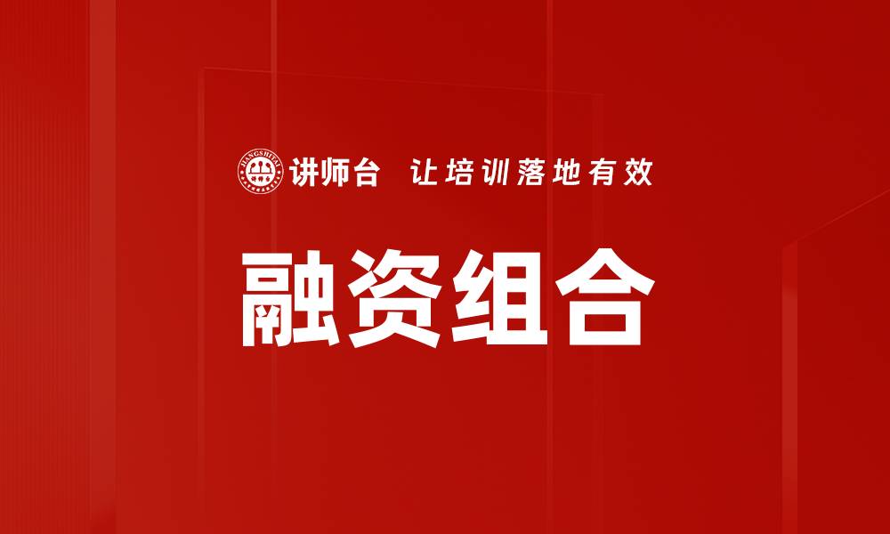 文章融资组合的缩略图