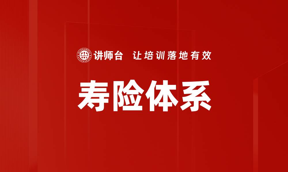 文章寿险体系的缩略图