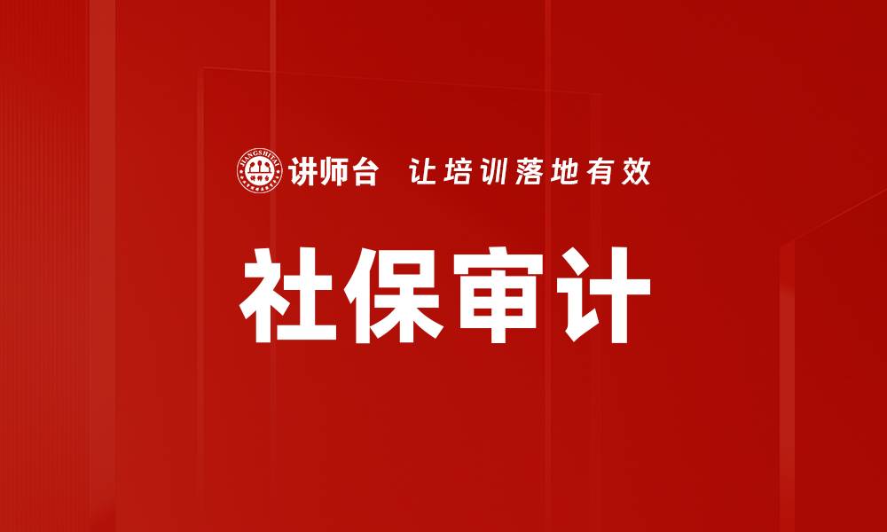 社保审计