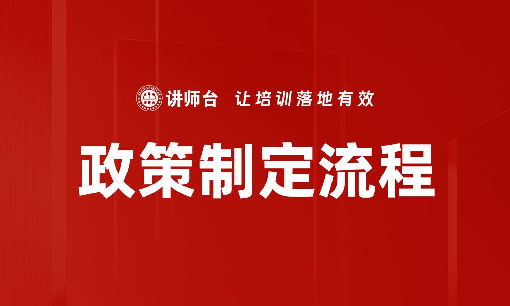 文章政策制定流程的缩略图