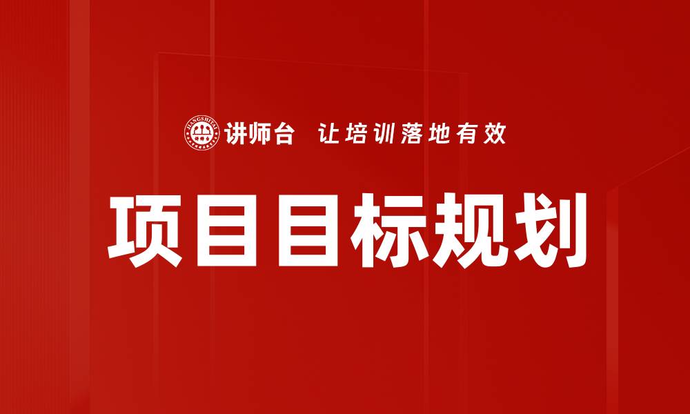 项目目标规划