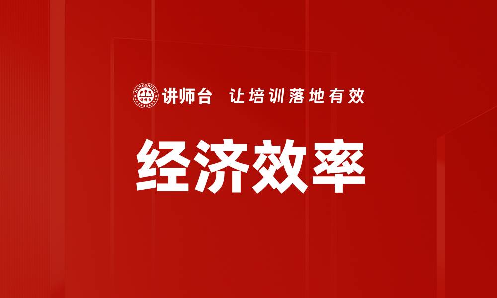 文章经济效率的缩略图