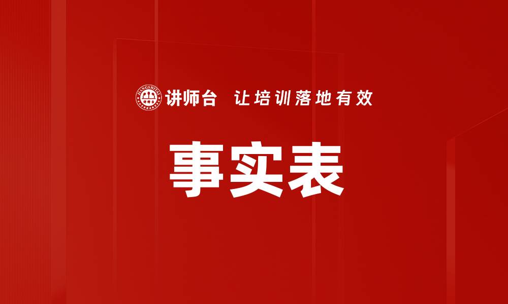 文章事实表的缩略图