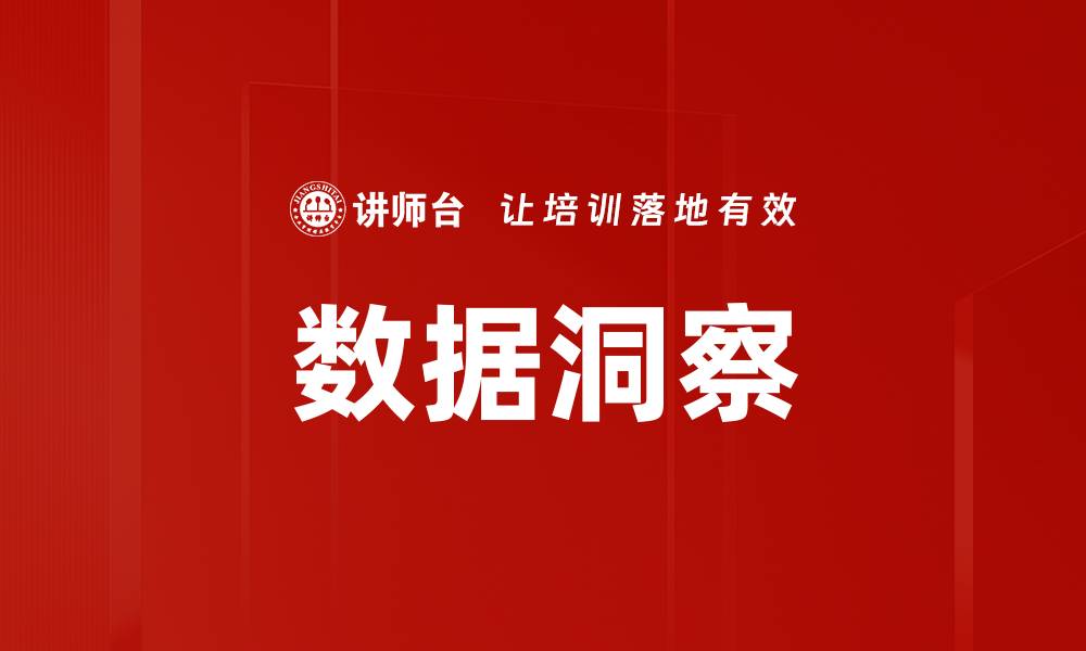 数据洞察