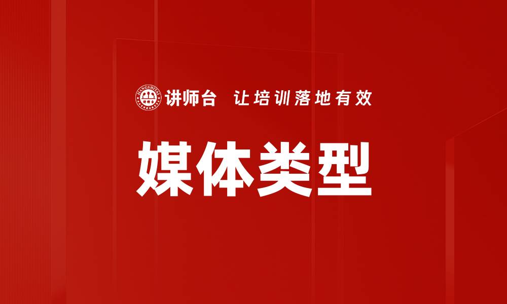 媒体类型