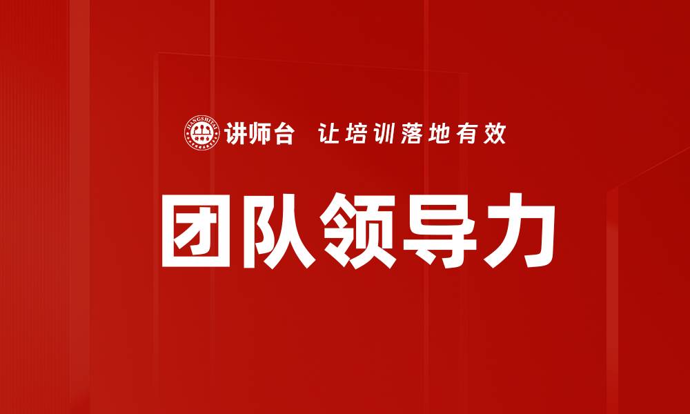 文章 团队领导力的缩略图