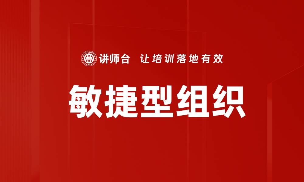 文章 敏捷型组织的缩略图