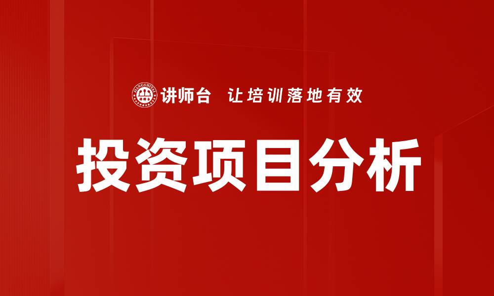 文章投资项目分析的缩略图