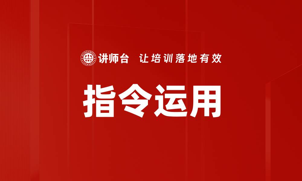 指令运用