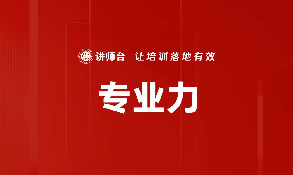 专业力