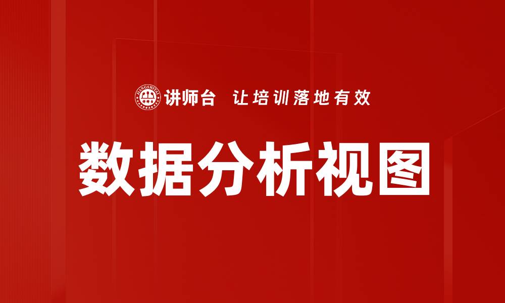 数据分析视图