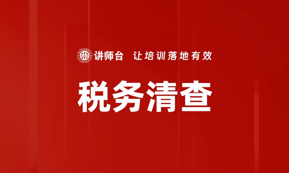 税务清查