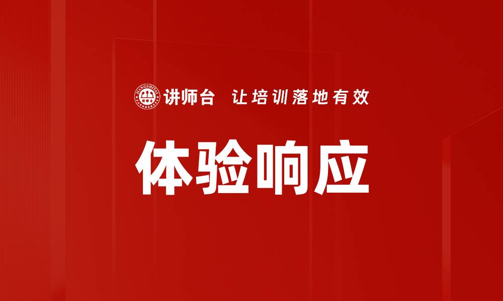 体验响应