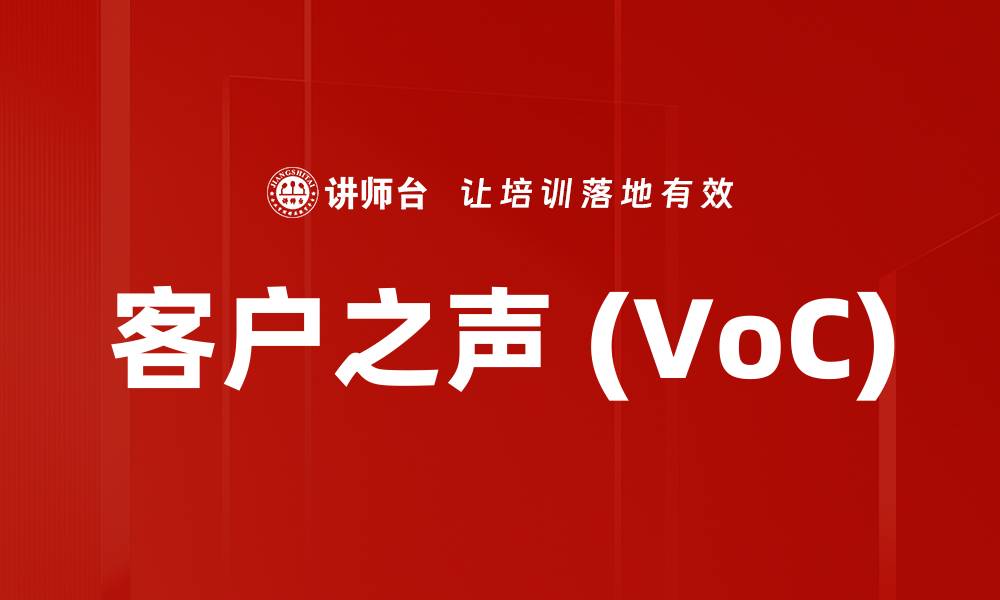 文章客户之声 (VoC)的缩略图
