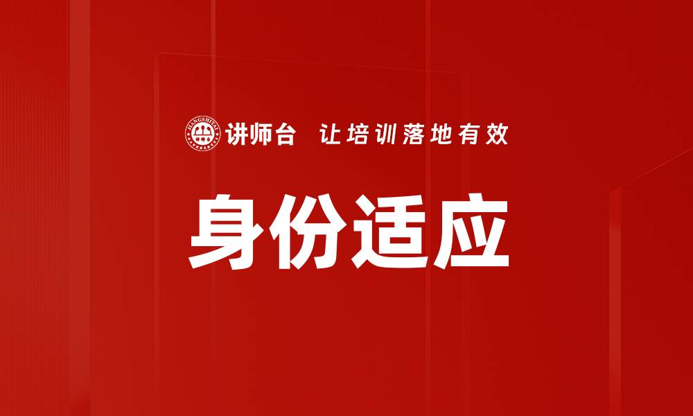 身份适应