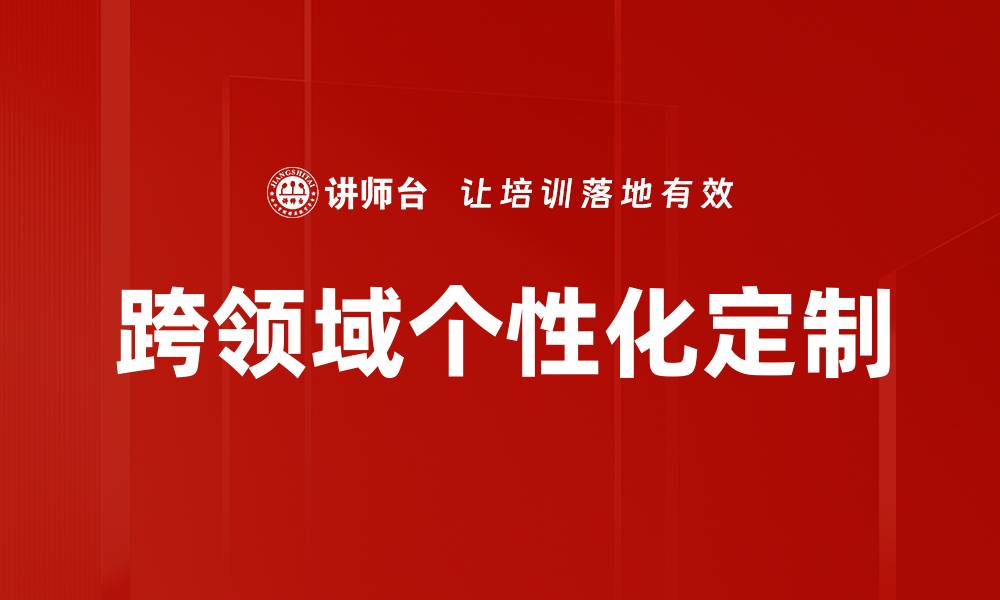 跨领域个性化定制