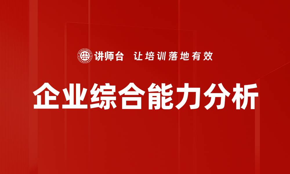 企业综合能力分析