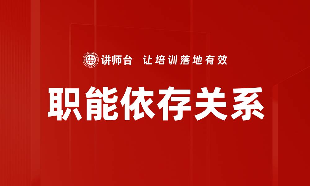 文章职能依存关系的缩略图