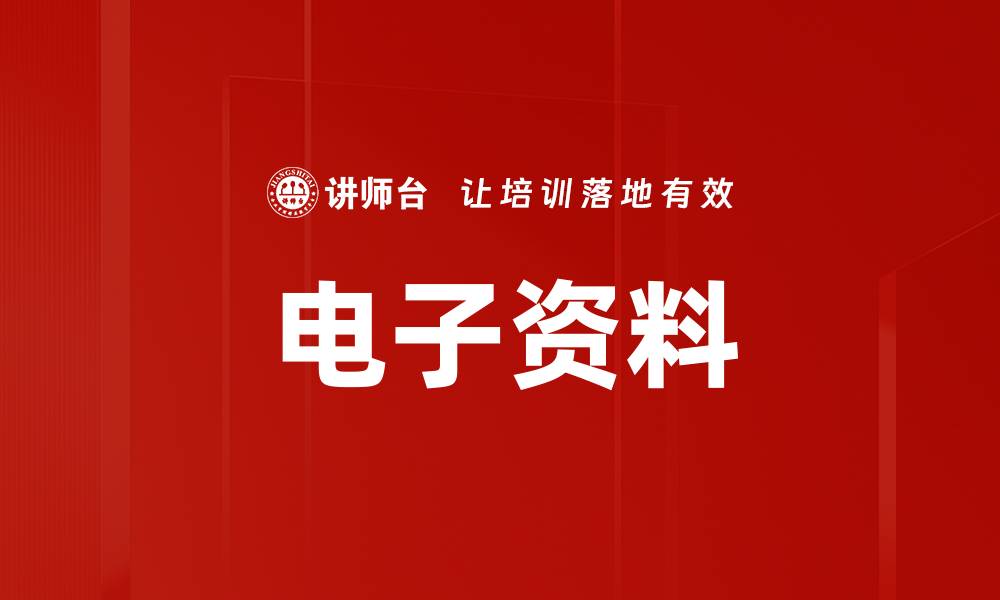 电子资料