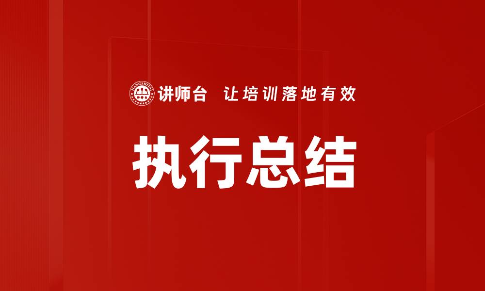 执行总结