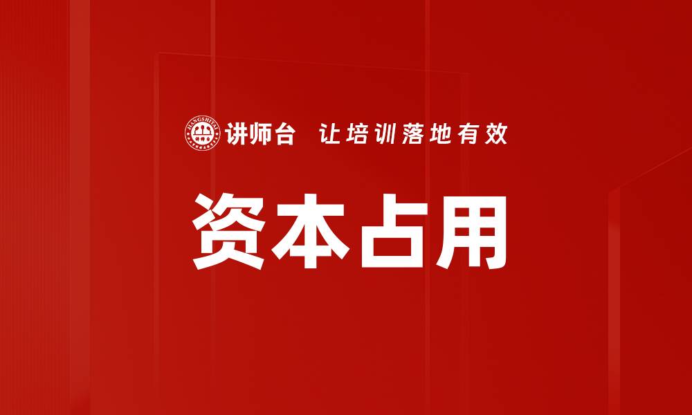 文章资本占用的缩略图