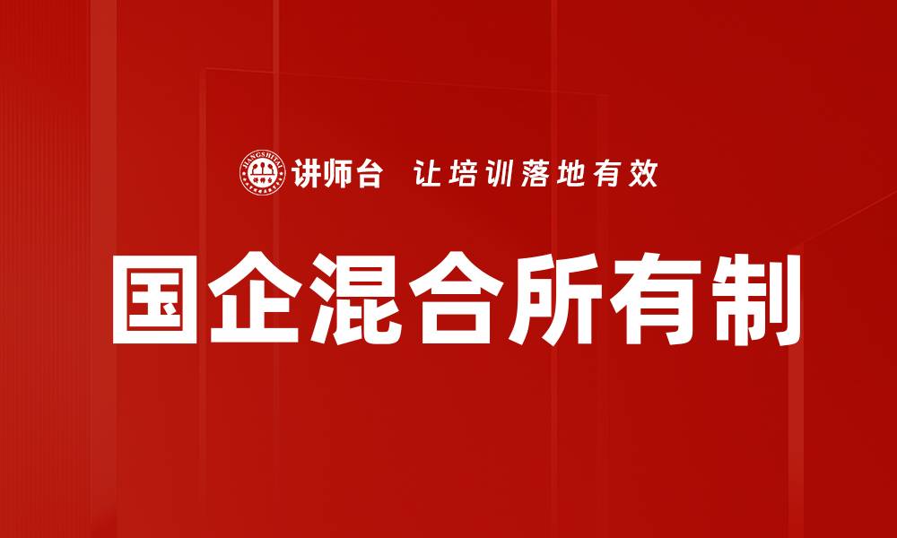 国企混合所有制