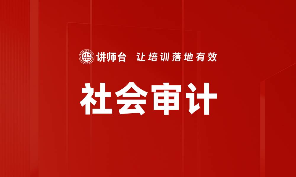 文章社会审计的缩略图