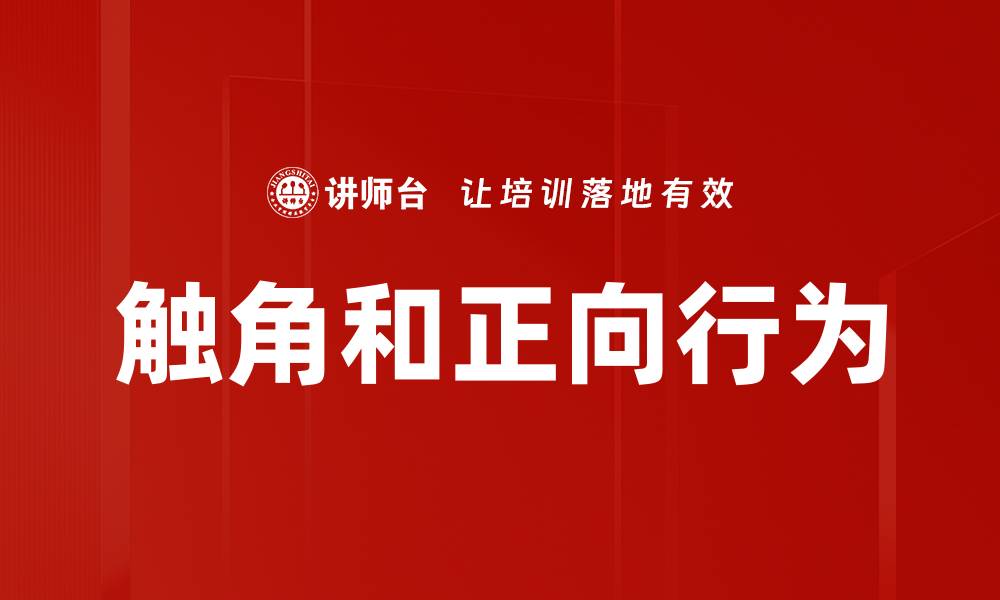 触角和正向行为
