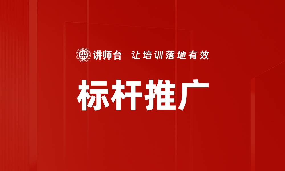 标杆推广