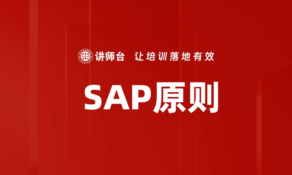 文章 SAP原则的缩略图