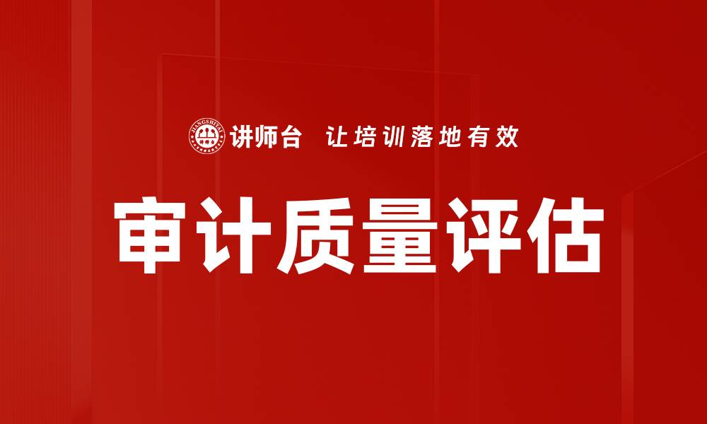 文章审计质量评估的缩略图