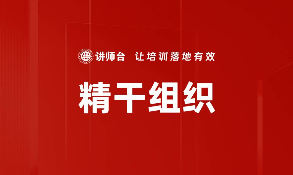 文章精干组织的缩略图