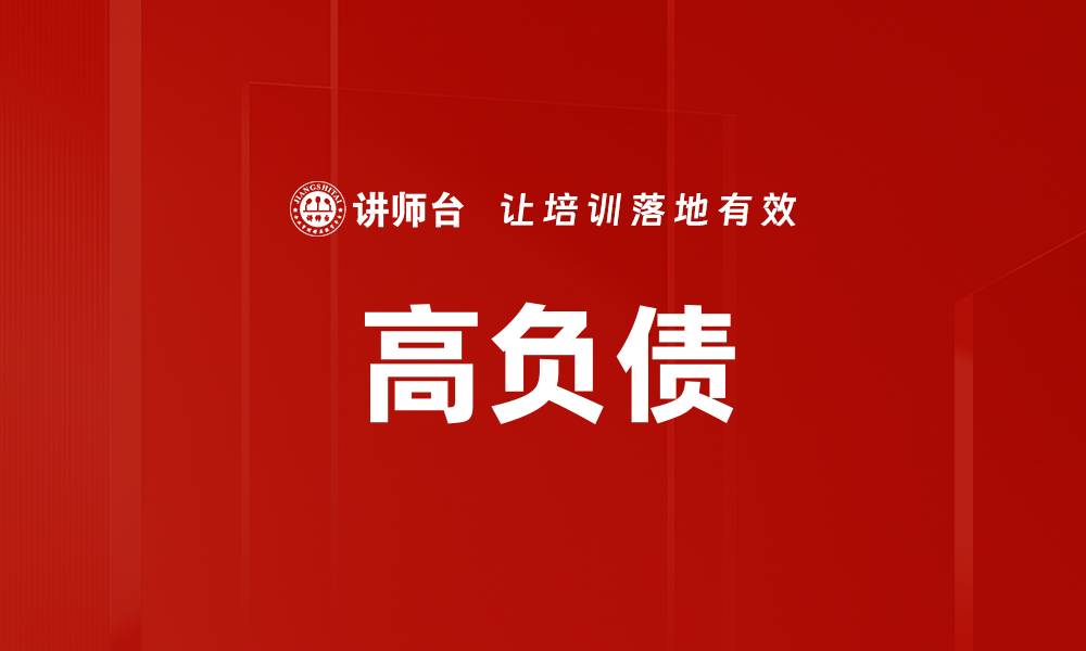 文章高负债的缩略图