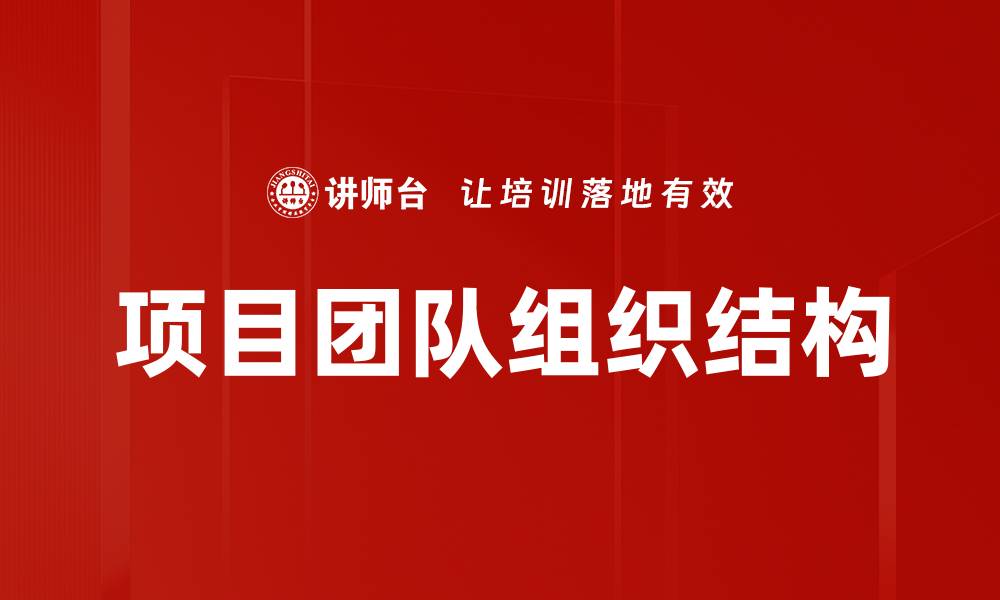 文章项目团队组织结构的缩略图