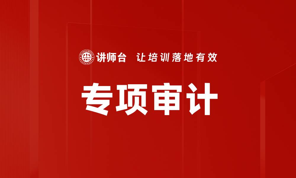 文章专项审计的缩略图