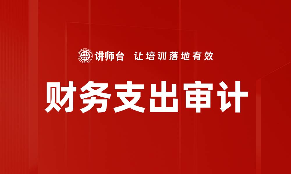 文章财务支出审计的缩略图