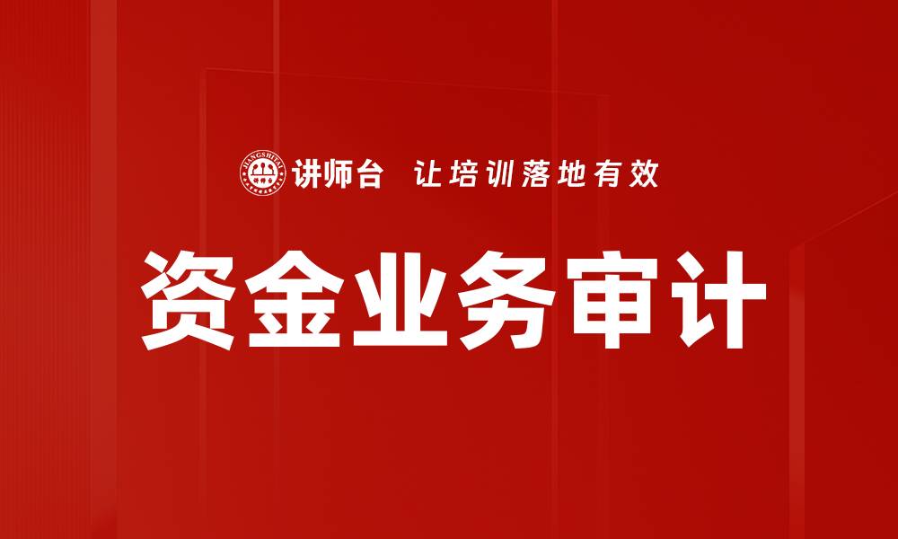 文章资金业务审计的缩略图