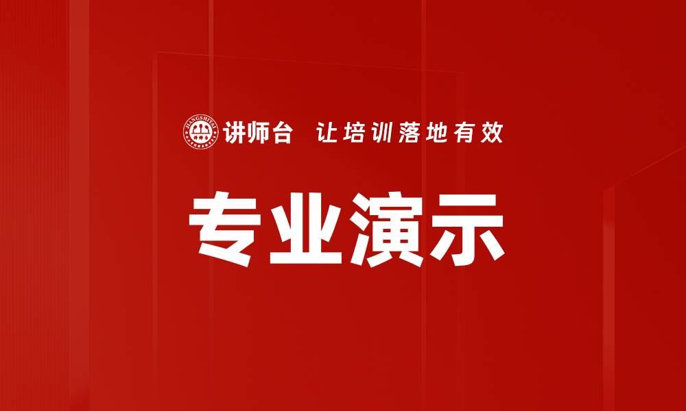 专业演示