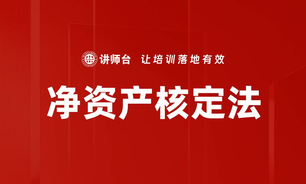 文章净资产核定法的缩略图