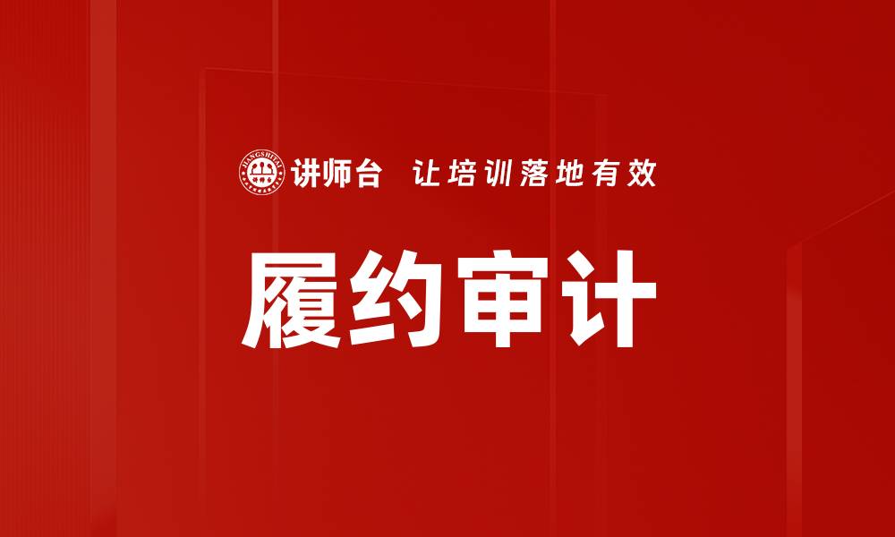 履约审计