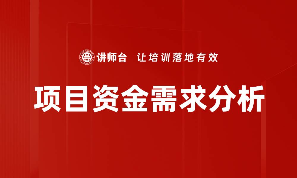 文章项目资金需求分析的缩略图